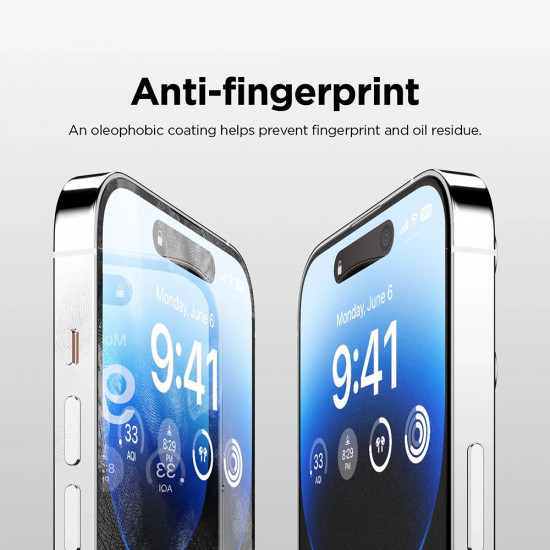 ANANK 2.5D 5X Reinforced Anti fingerprint Screen Protector iPhone 17 Pro Max Black
