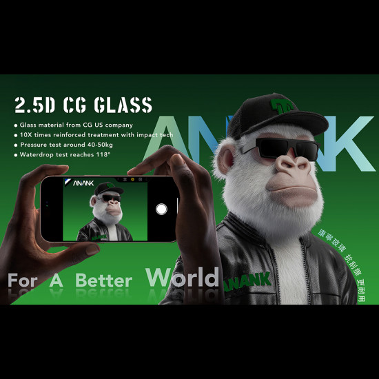 ANANK 2.5D 10X Reinforced CG Screen Protector iPhone 17 Air Black ANANK 2.5D 10X Reinforced CG Screen Protector iPhone 17 Air Black