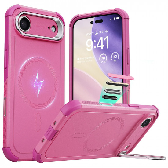 ESR Cyber Armor Kickstand iPhone 17 Air Pink ESR Cyber Armor Kickstand iPhone 17 Air Pink
