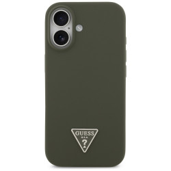 Guess Silicone Triangle Logo MagSafe (GUHMP17SSCTRLMA) iPhone 17 Khaki