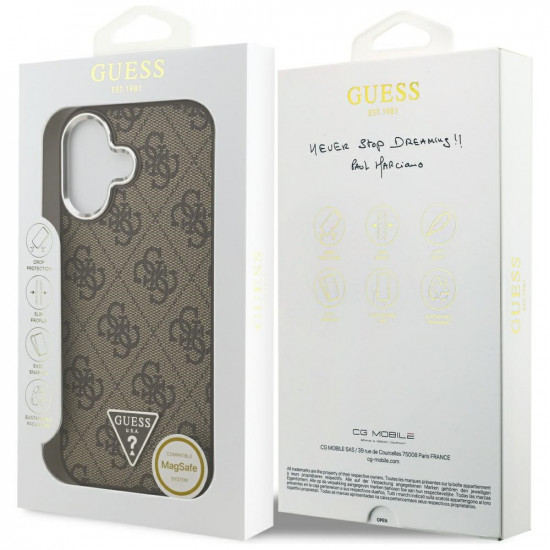 Guess Hardcase 4G Triangle Logo MagSafe (GUHMP17SP4TSRCMW) iPhone 17 Brown Guess Hardcase 4G Triangle Logo MagSafe (GUHMP17SP4TSRCMW) iPhone 17 Brown