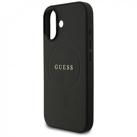 Guess Grained Gold Ring MagSafe (GUHMP17SPGHSMMK) iPhone 17 Black Guess Grained Gold Ring MagSafe (GUHMP17SPGHSMMK) iPhone 17 Black