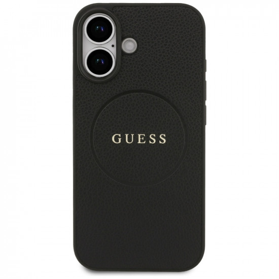 Guess Grained Gold Ring MagSafe (GUHMP17SPGHSMMK) iPhone 17 Black Guess Grained Gold Ring MagSafe (GUHMP17SPGHSMMK) iPhone 17 Black