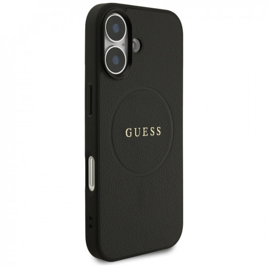 Guess Grained Gold Ring MagSafe (GUHMP17SPGHSMMK) iPhone 17 Black Guess Grained Gold Ring MagSafe (GUHMP17SPGHSMMK) iPhone 17 Black
