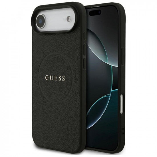 Guess Grained Gold Ring MagSafe (GUHMP17MPGHSMMK) iPhone 17 Air Black