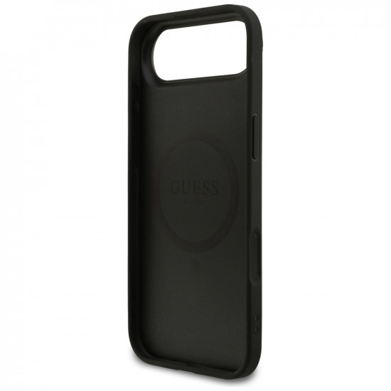 Guess Grained Gold Ring MagSafe (GUHMP17MPGHSMMK) iPhone 17 Air Black