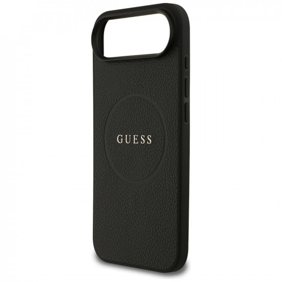 Guess Grained Gold Ring MagSafe (GUHMP17MPGHSMMK) iPhone 17 Air Black