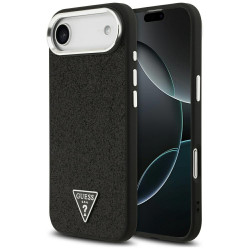 Guess Glitter Triangle Logo MagSafe (GUHMP17MPFGTSCMK) iPhone 17 Air Black