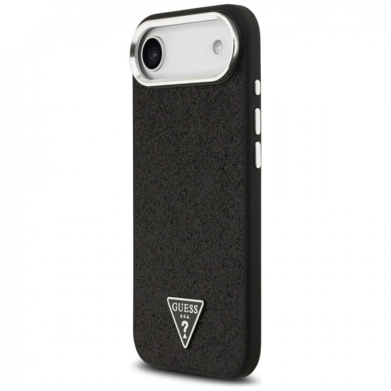 Guess Glitter Triangle Logo MagSafe (GUHMP17MPFGTSCMK) iPhone 17 Air Black