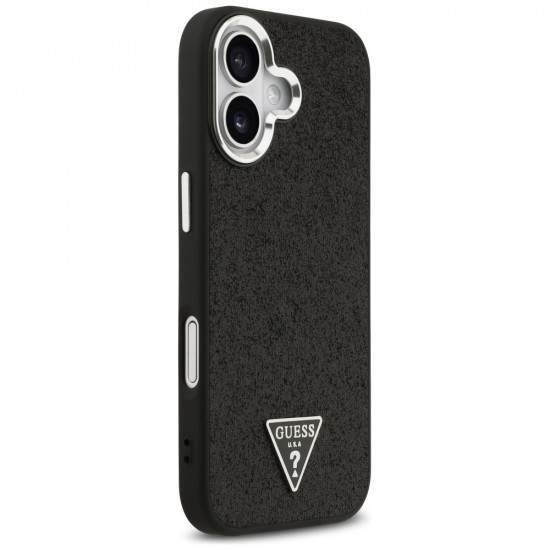 Guess Glitter Triangle Logo MagSafe (GUHMP17SPFGTSCMK) iPhone 17 Black