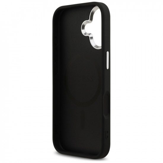 Guess Glitter Triangle Logo MagSafe (GUHMP17SPFGTSCMK) iPhone 17 Black