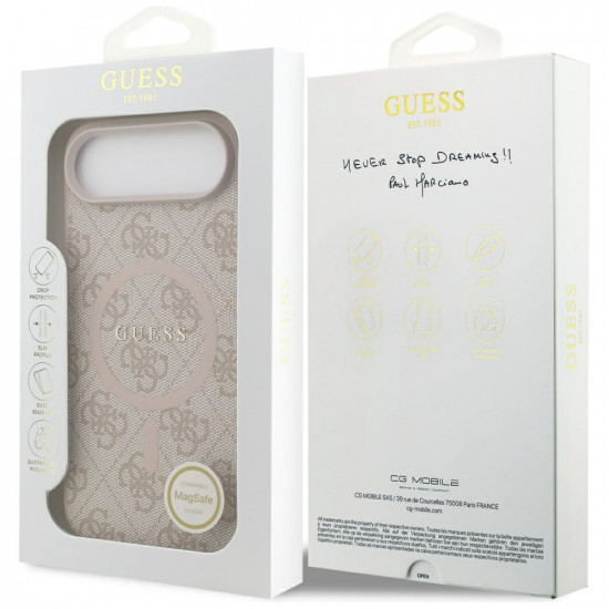 Guess 4G Ring Classic Logo MagSafe (GUHMP17MG4GFRP) iPhone 17 Air Pink