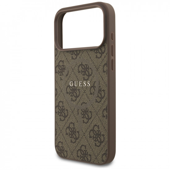 Guess 4G Ring Classic Logo MagSafe (GUHMP17LG4GFRW) iPhone 17 Pro Brown