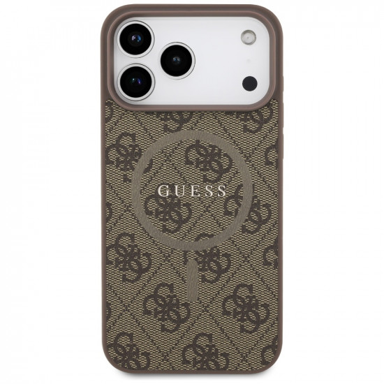 Guess 4G Ring Classic Logo MagSafe (GUHMP17LG4GFRW) iPhone 17 Pro Brown
