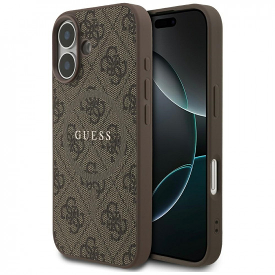Guess 4G Ring Classic Logo MagSafe (GUHMP17SG4GFRW) iPhone 17 Brown