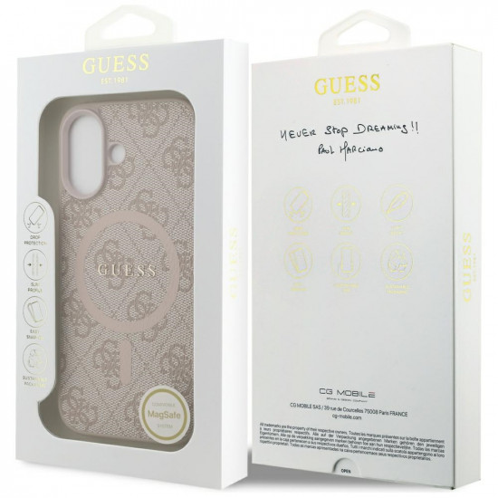 Guess 4G Ring Classic Logo MagSafe (GUHMP17SG4GFRP) iPhone 17 Pink