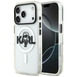 Karl Lagerfeld IML MagSafe Sketch Logo (KLHMP17LHGKIGKBT) iPhone 17 Pro Transparent Karl