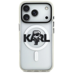 Karl Lagerfeld IML MagSafe Sketch Logo (KLHMP17LHGKIGKBT) iPhone 17 Pro Transparent Karl