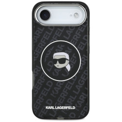 Karl Lagerfeld IML MagSafe (KLHMP17MHMKBKHOK) iPhone 17 Air Black Karl`s Head