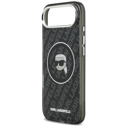 Karl Lagerfeld IML MagSafe (KLHMP17MHMKBKHOK) iPhone 17 Air Black Karl`s Head