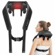 Nekteck Neck Massager (A01 NM09 BKUS) Wireless, 6Rolling Balls, 2xMode, 2xIntensity Levels, Soothing Heat Therapy Black