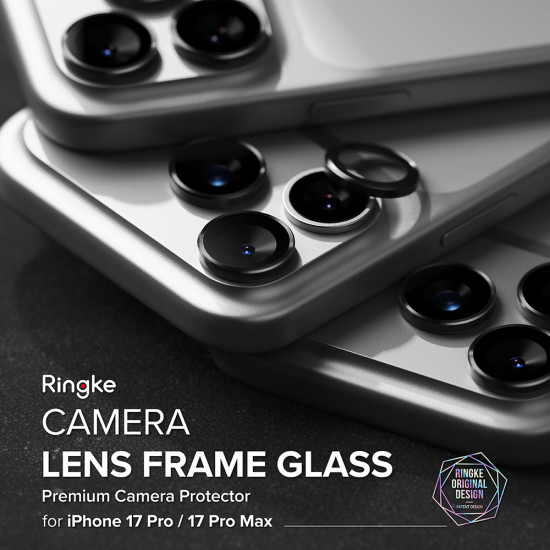 Ringke Camera Lens Frame Glass iPhone 17 Pro / iPhone 17 Pro Max Black
