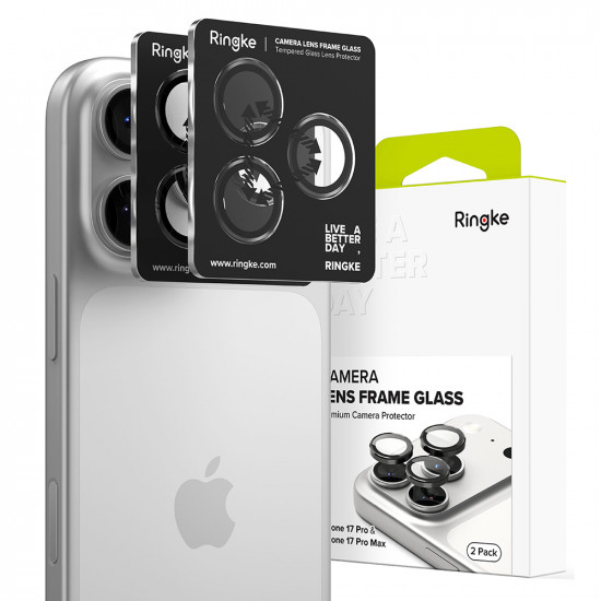 Ringke Camera Lens Frame Glass iPhone 17 Pro / iPhone 17 Pro Max Black
