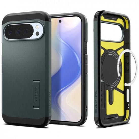 Spigen Tough Armor MagSafe Google Pixel 10 Pro XL Abyss Green