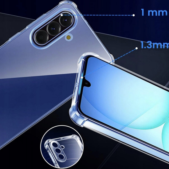 Techsuit Shockproof Clear Silicone Samsung Galaxy A17 5G Clear