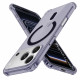 Techsuit Shockproof Clear Silicone MagSafe iPhone 17 Pro Smoke Black