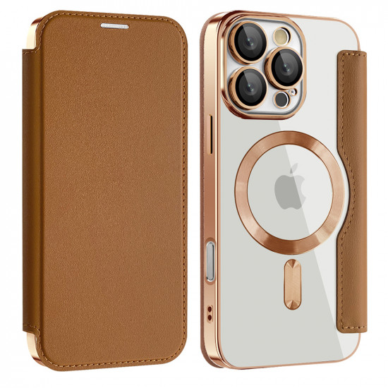 Techsuit SmartMag Book Case Samsung Galaxy A17 5G Brown