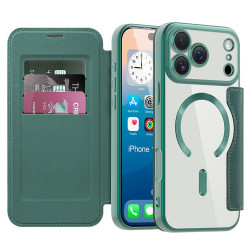Techsuit SmartMag Book Case iPhone 17 Pro Max Green