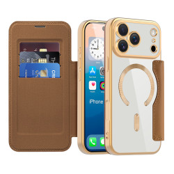 Techsuit SmartMag Book Case iPhone 17 Pro Max Brown