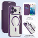 Techsuit SmartMag Book Case iPhone 17 Pro Purple