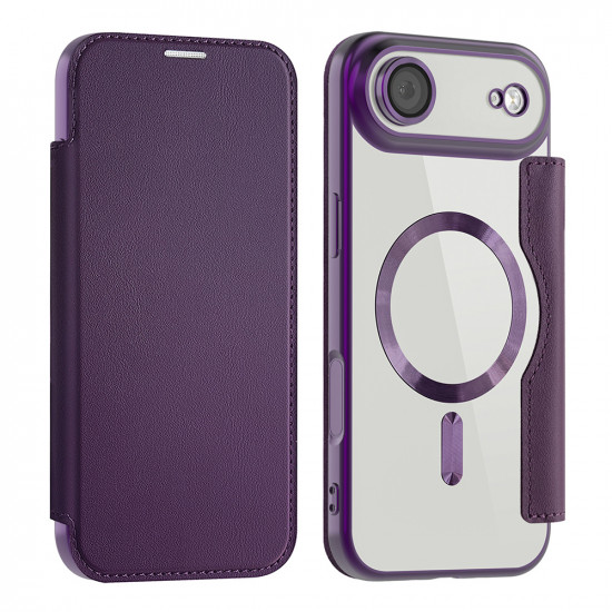 Techsuit SmartMag Book Case iPhone 17 Air Purple