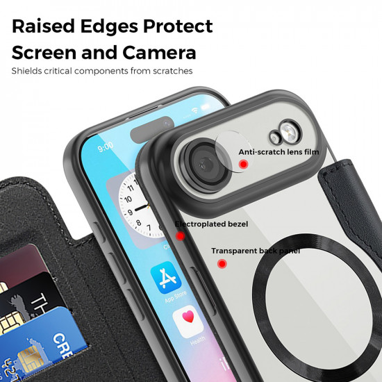 Techsuit SmartMag Book Case iPhone 17 Air Purple