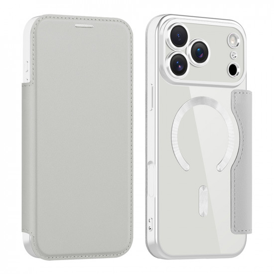Techsuit SmartMag Book Case iPhone 17 Pro Gray