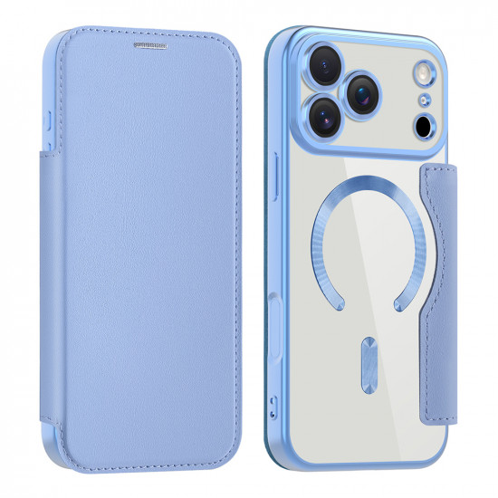 Techsuit SmartMag Book Case iPhone 17 Pro Light Blue