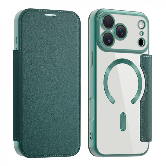 Techsuit SmartMag Book Case iPhone 17 Pro Green
