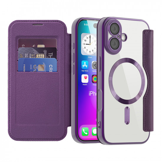 Techsuit SmartMag Book Case iPhone 17 Purple