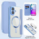 Techsuit SmartMag Book Case iPhone 17 Light Blue