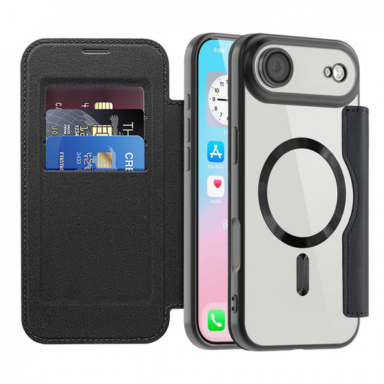 Techsuit SmartMag Book Case iPhone 17 Air Black