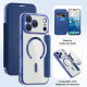 Techsuit SmartMag Book Case iPhone 17 Pro Max Blue