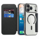 Techsuit SmartMag Book Case iPhone 17 Pro Max Black