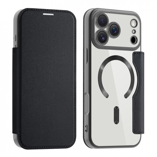Techsuit SmartMag Book Case iPhone 17 Pro Max Black