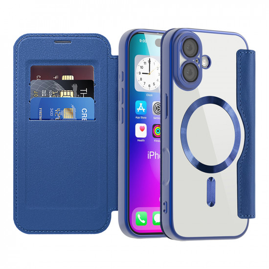 Techsuit SmartMag Book Case iPhone 17 Blue
