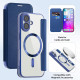 Techsuit SmartMag Book Case iPhone 17 Blue