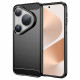 Techsuit Carbon Silicone Huawei Pura 80 Pro / 80 Ultra Black