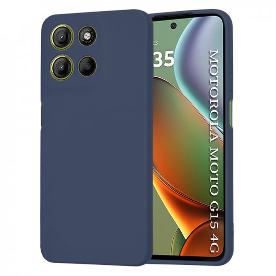Techsuit SoftFlex Motorola Moto G15 / G15 Power Navy Blue