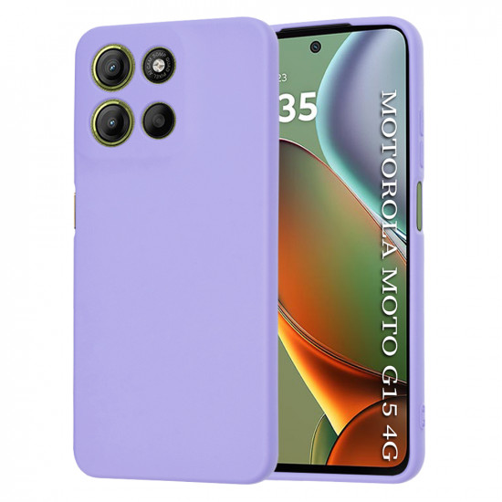 Techsuit SoftFlex Motorola Moto G15 / G15 Power Light Purple